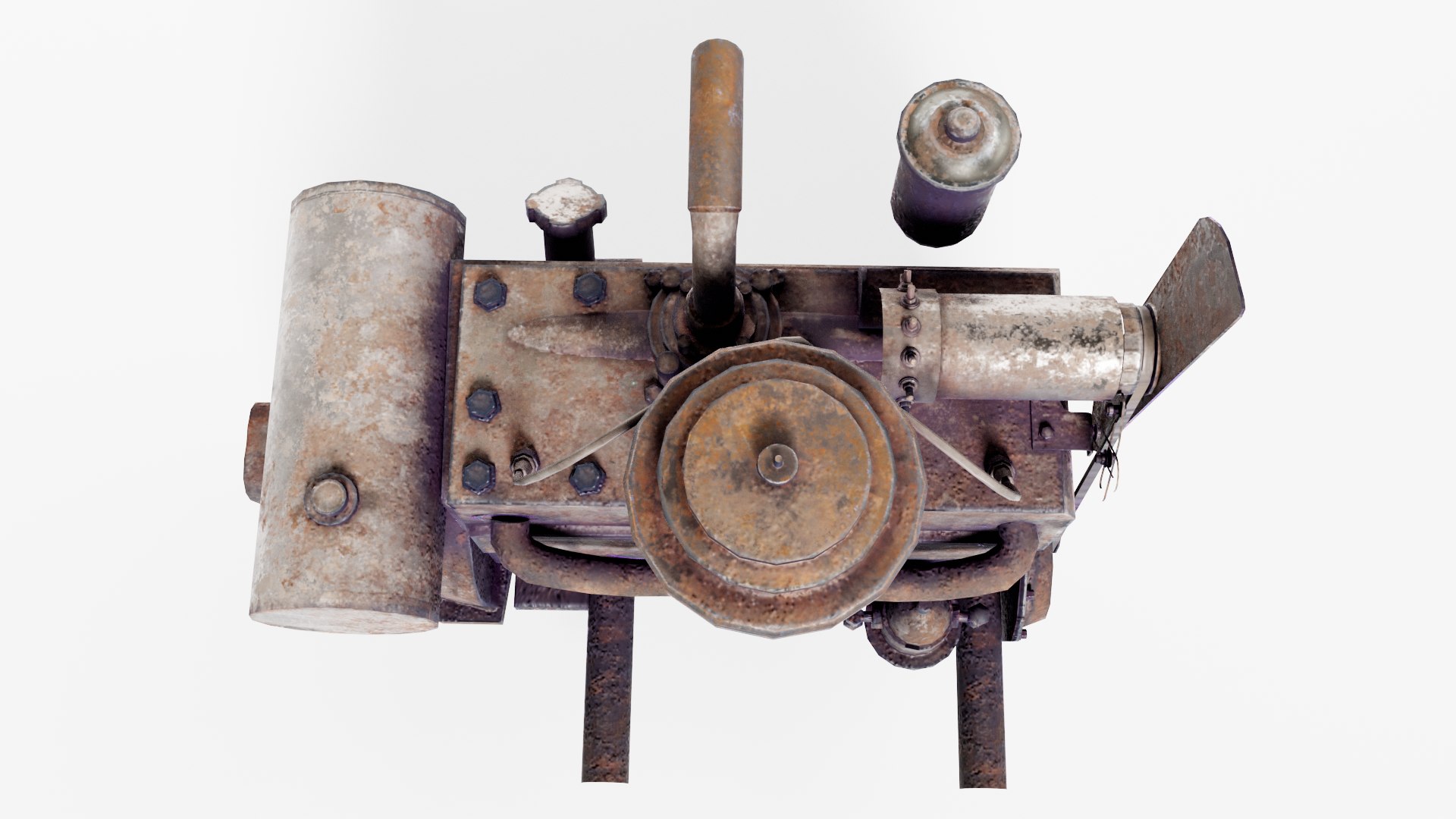 3D Vintage Car Inline Engine Vehicle Part Da1 Model - TurboSquid 1964168