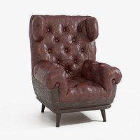 Red Leather Armchair