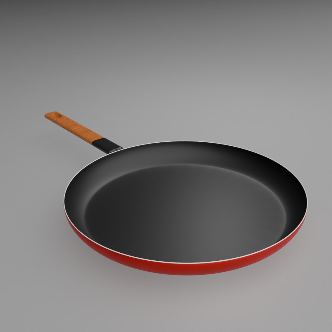 RED COLOR PAN 3D model - TurboSquid 2159286