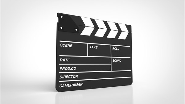 Clapperboard movie 3D - TurboSquid 1669217