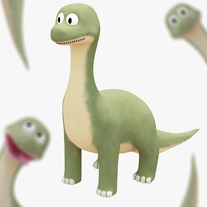 Cartoon Style Brachiosaurus