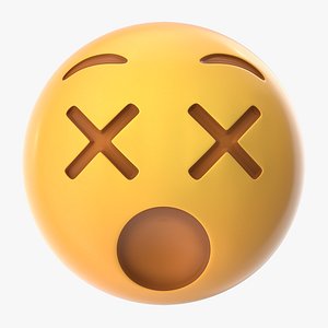 3D dizzy emoji