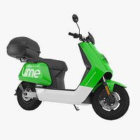 Lime Moped