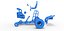 Mini Rod pulling tractor 3 Scale 1 to 25