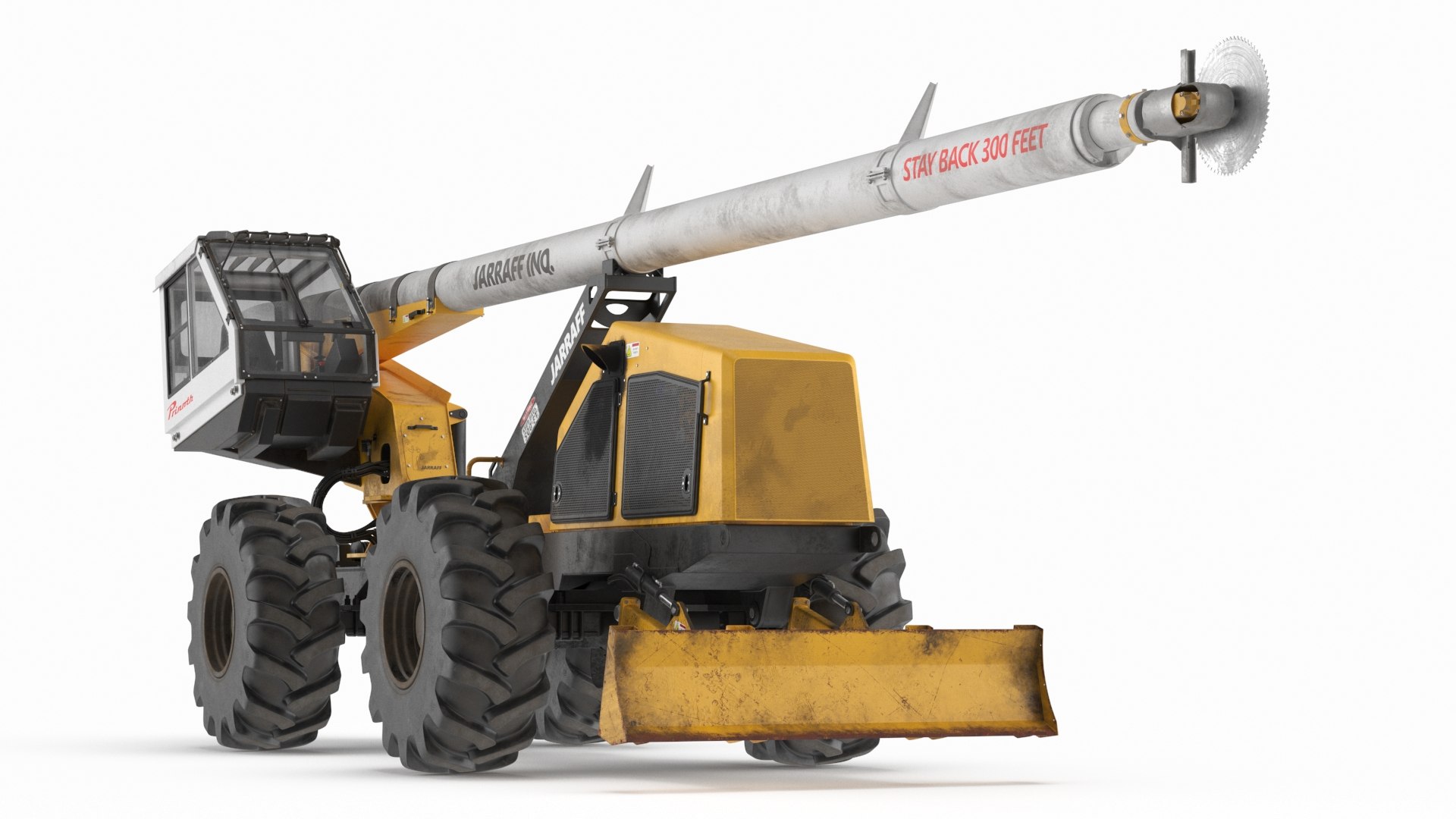 Jarraff Forestry Trimming Tractor High-Reach Used 3D model preview