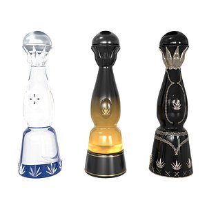 3D Clase Azul Gold Tequila model