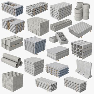 20 Concrete Construction Materials Colletion