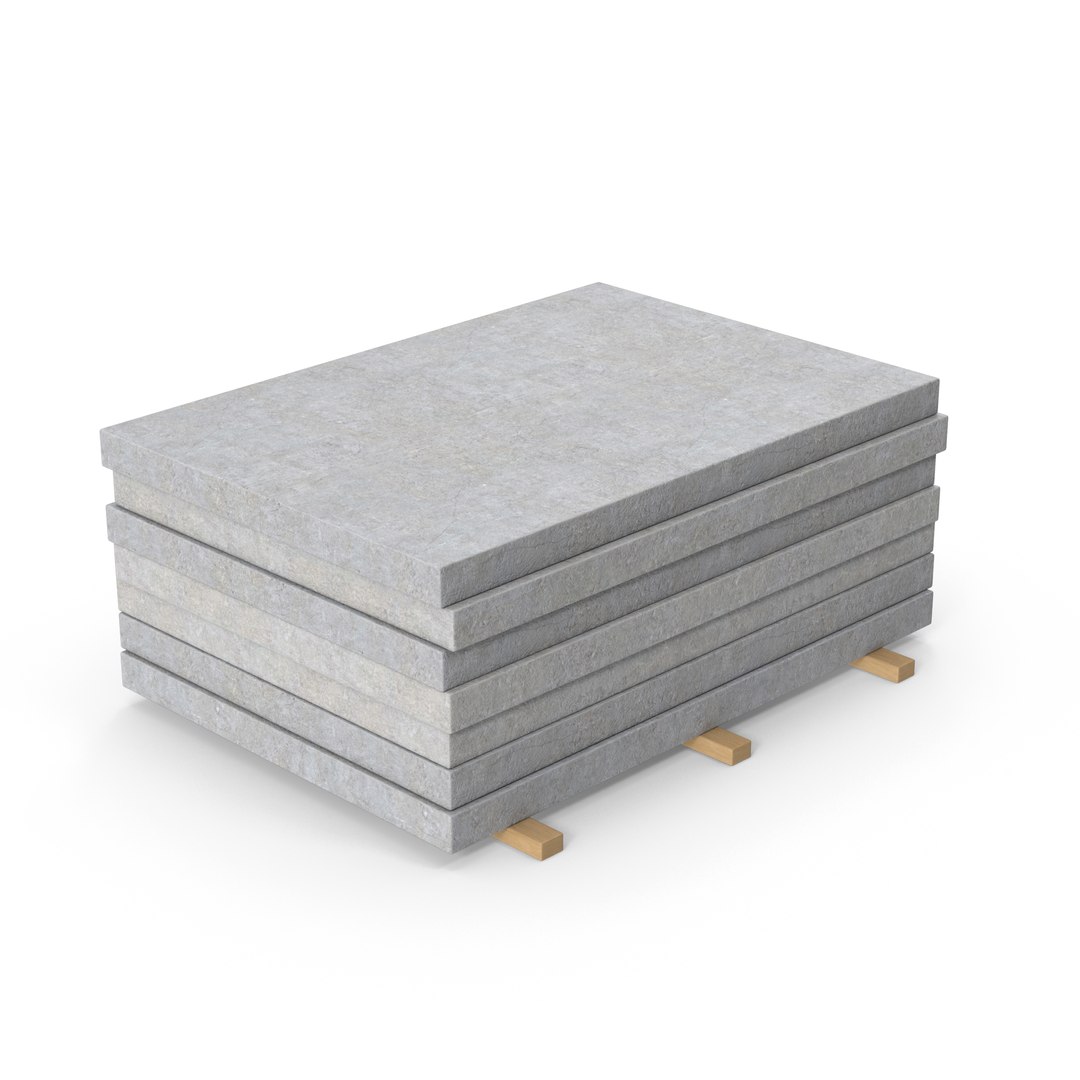 20 Concrete Construction Materials Colletion 3D Model - TurboSquid 2214896