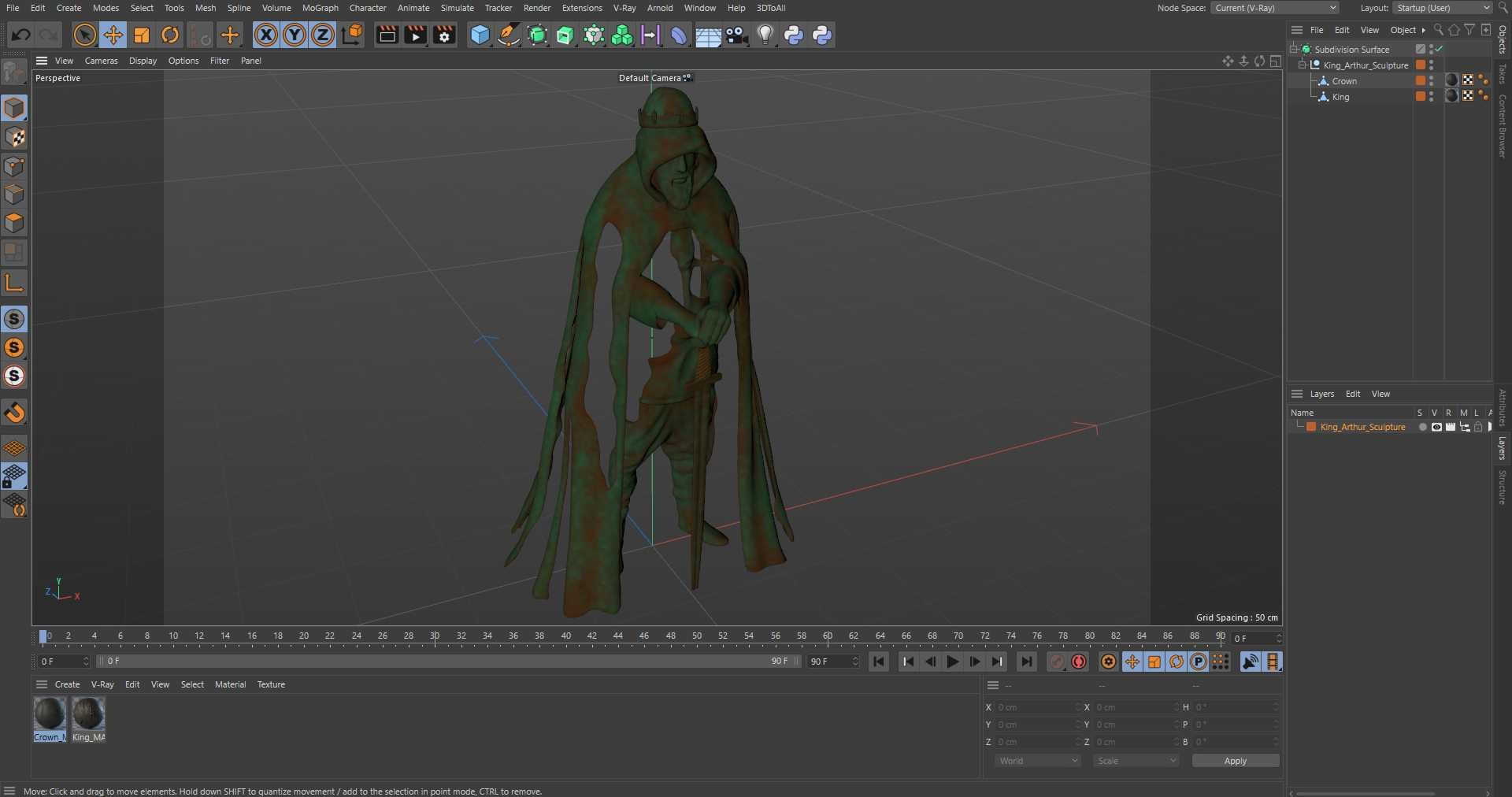 King Arthur Sculpture Model - TurboSquid 2414504