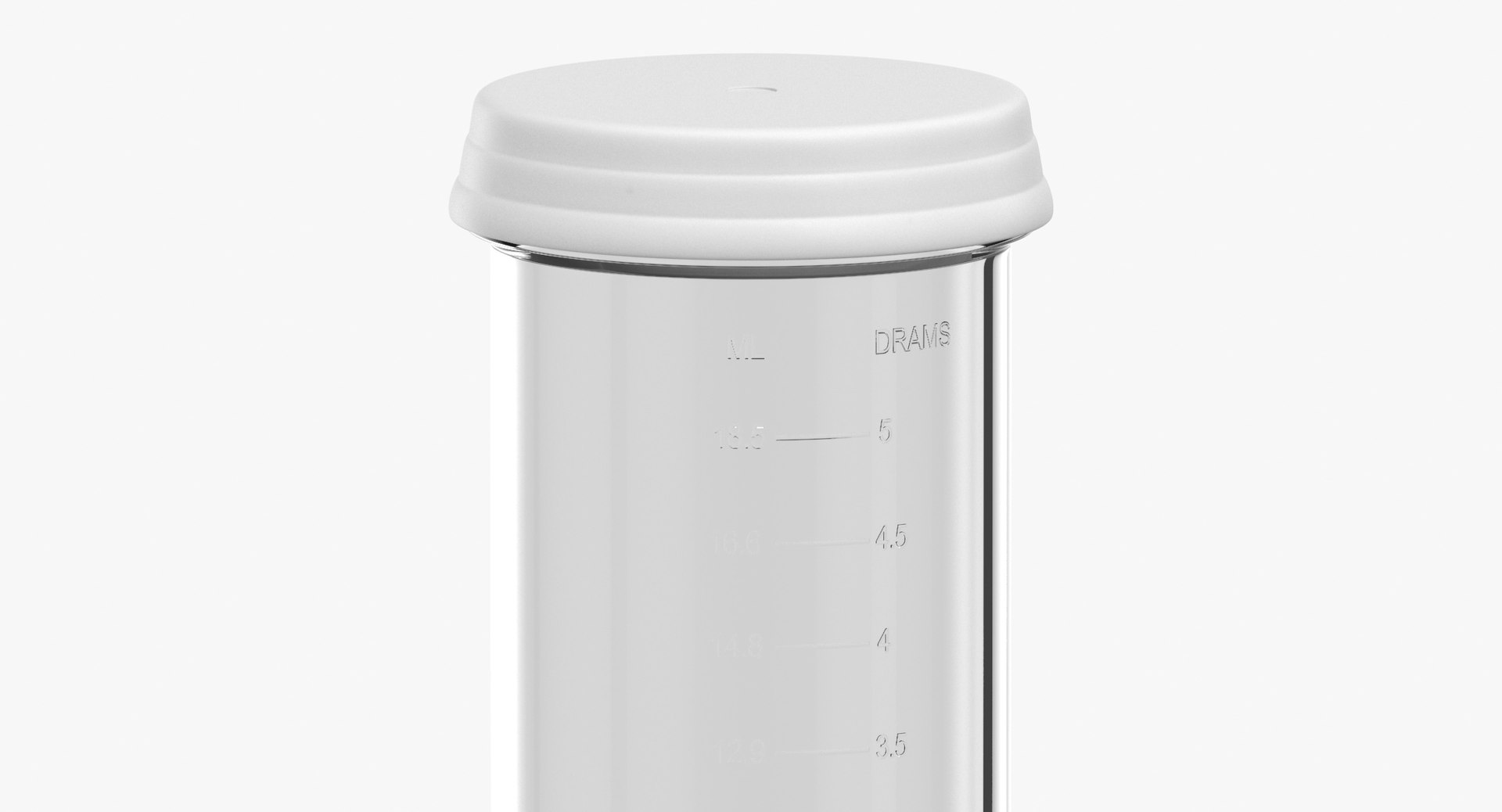 3D Pill Pod Vial 5dram 18ml Empty Model TurboSquid 2056094