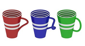 free 3ds model modern mugs