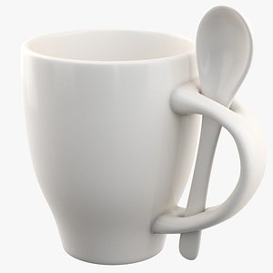 Cup With Spoon 3D model