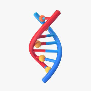 Red Blue DNA Helix