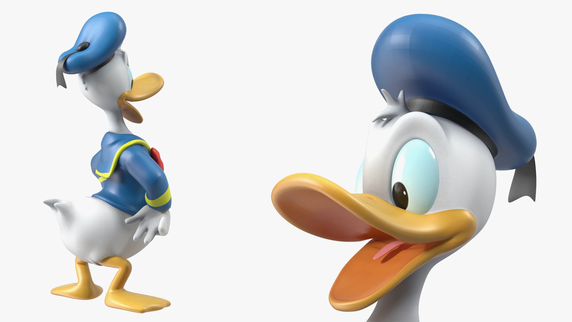 Standing Donald Duck Character 3D model https://p.turbosquid.com/ts-thumb/Ey/LWw53O/JD/standingdonaldduckcharacterc4dmodel010/jpg/1691834316/1920x1080/fit_q87/298775642f4919ba0f0021bdfc3306fda79b6242/standingdonaldduckcharacterc4dmodel010.jpg