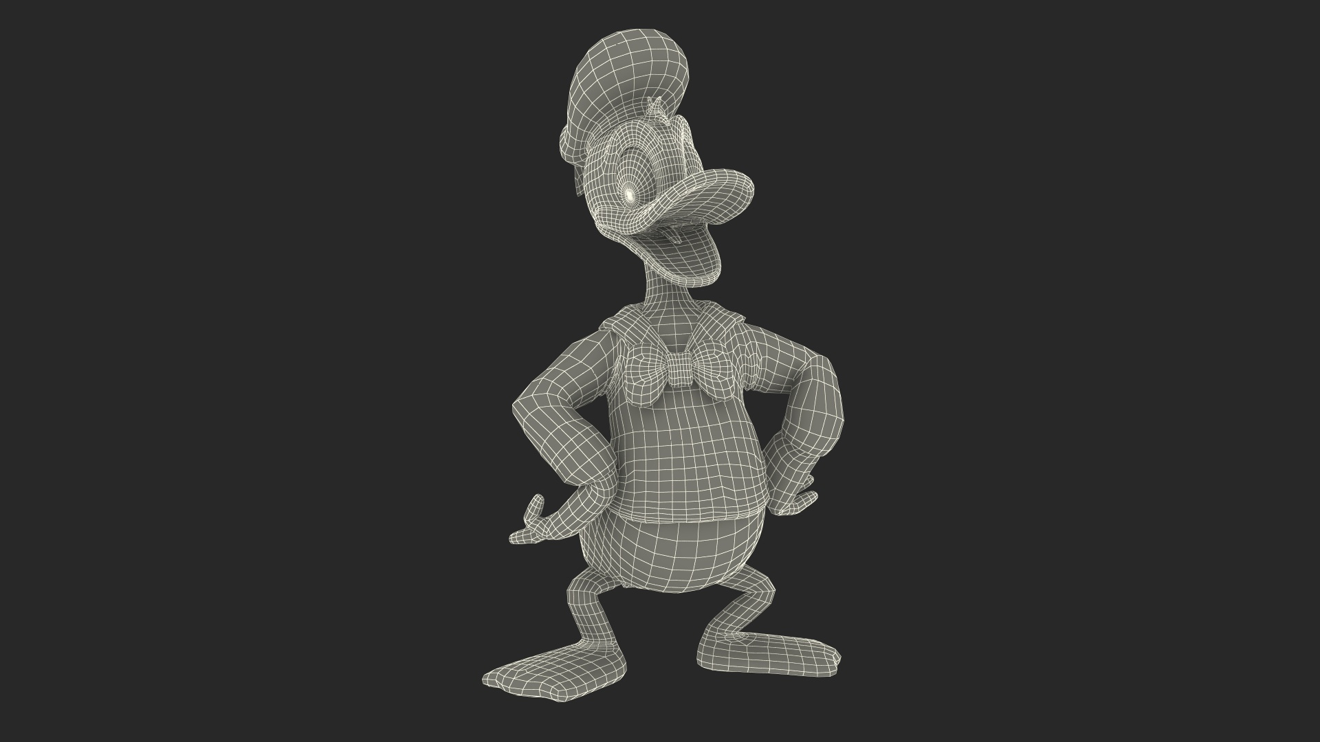 Standing Donald Duck Character 3D Model - TurboSquid 2111046