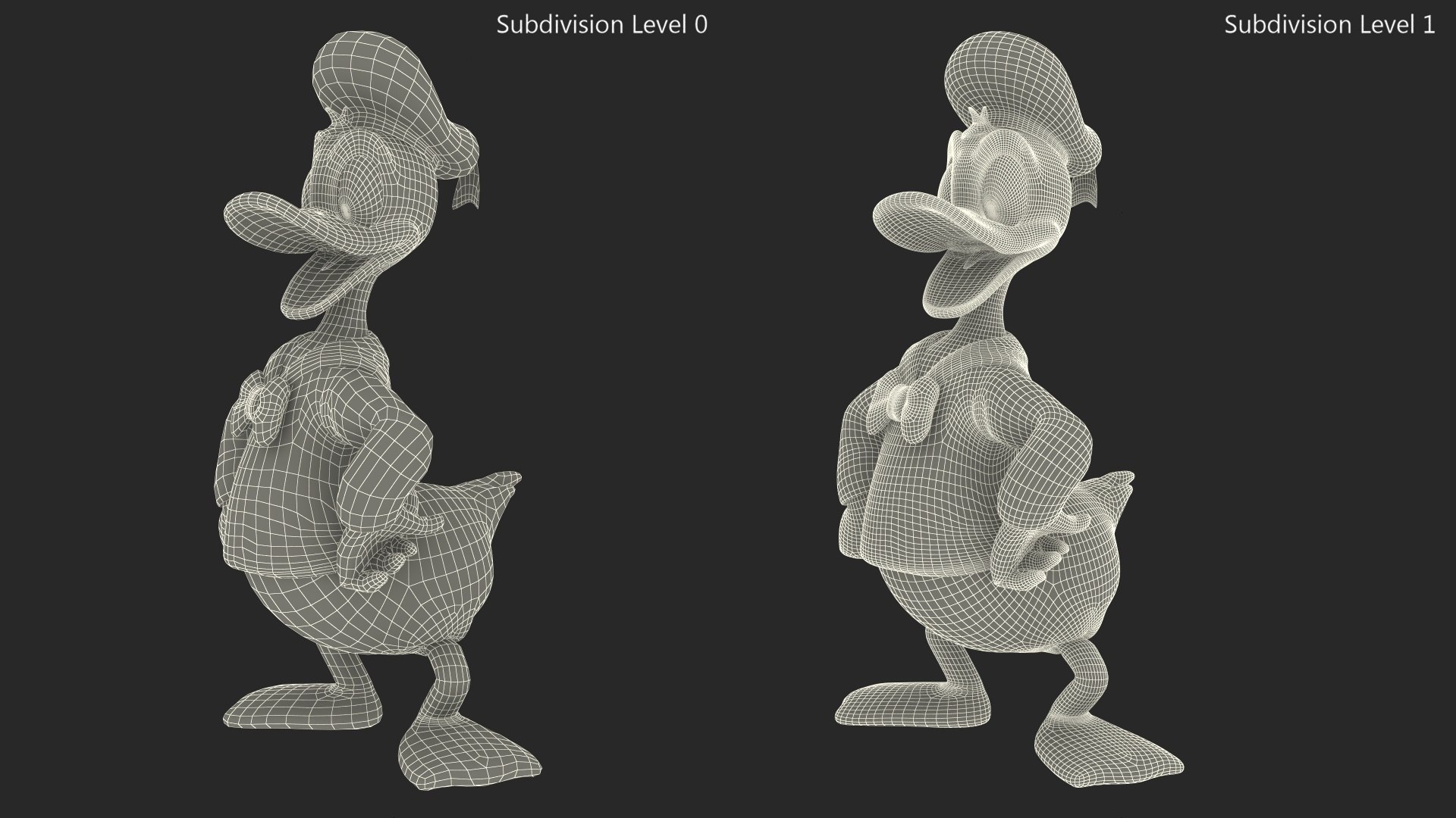 Standing Donald Duck Character 3D model https://p.turbosquid.com/ts-thumb/Ey/LWw53O/j1/standingdonaldduckcharacterc4dmodel014/jpg/1691834328/1920x1080/fit_q87/8933b87050eb0cff4c5439cd253d3c8e1ec647aa/standingdonaldduckcharacterc4dmodel014.jpg