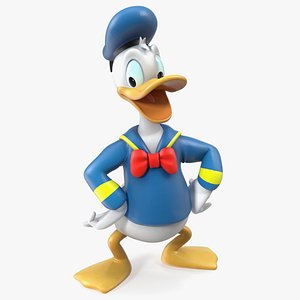 3D Donald Duck Character T-Pose model