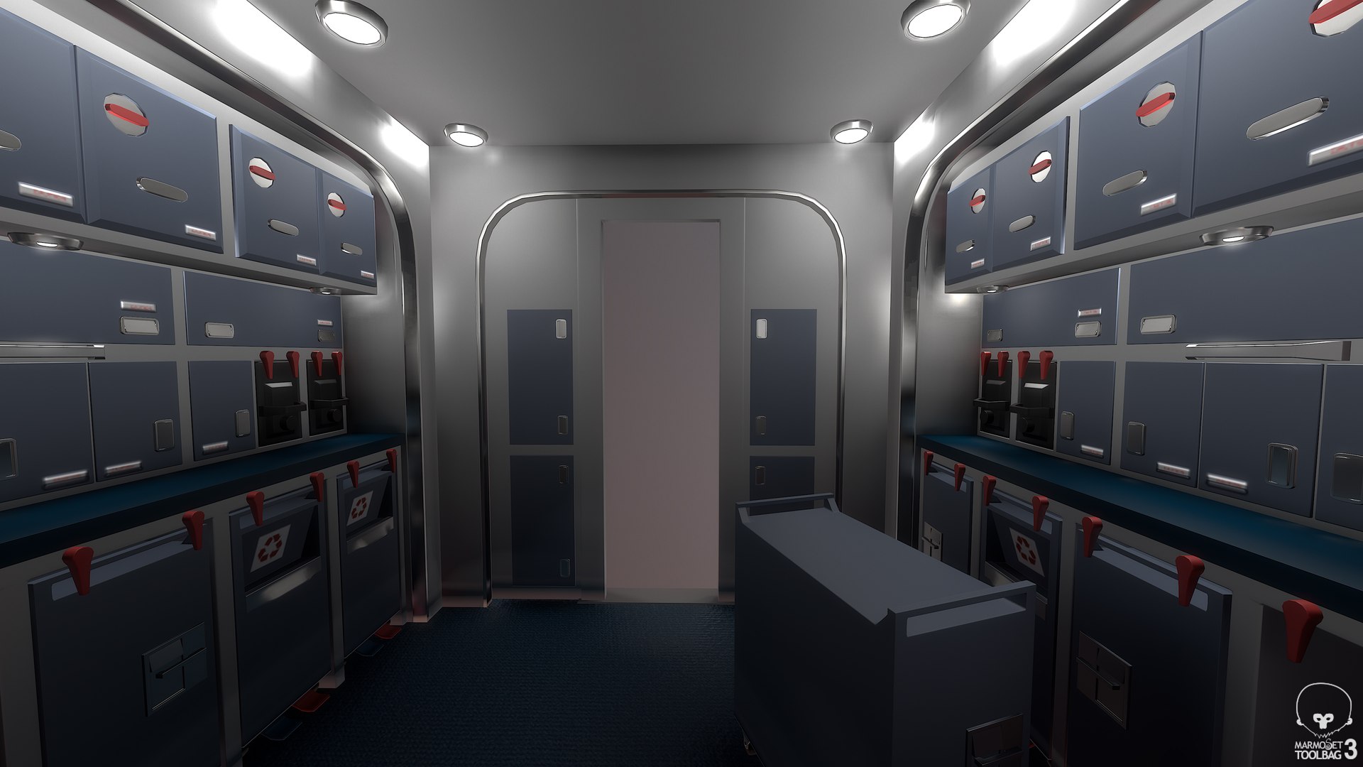 Onboard Aircraft Kitchen 3D Model - TurboSquid 1511048