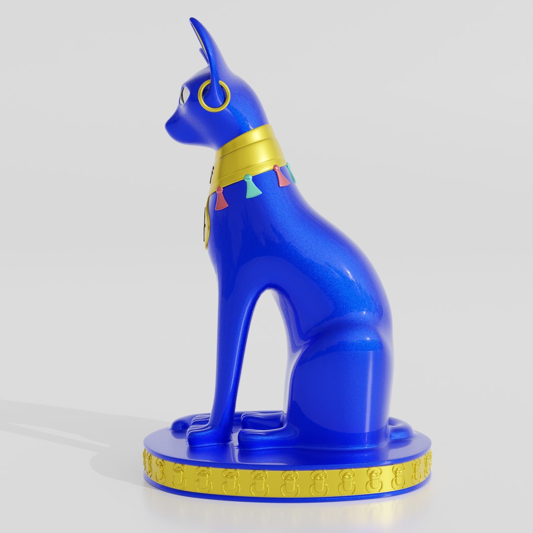 3D Egypt Cat Statue TurboSquid 2283981