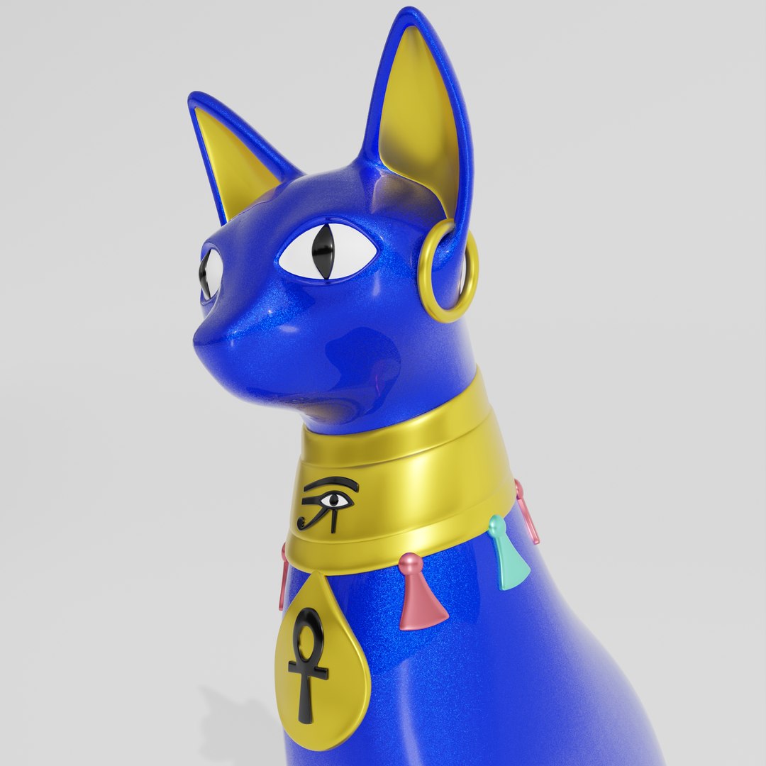 3D Egypt Cat Statue TurboSquid 2283981