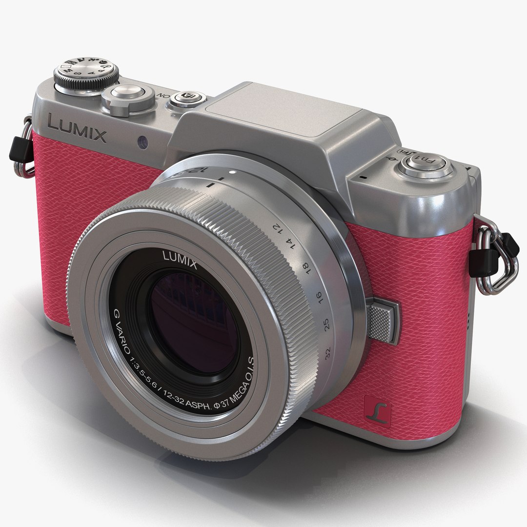 Panasonic DMC GF7 Pink 3D Model 3D model preview