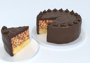 snickers cake 3D model