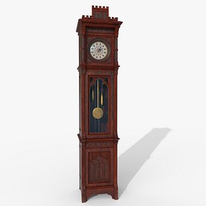Victorian longcase clocks 3D