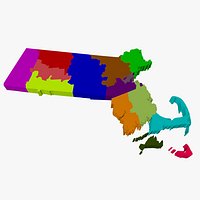 County Map - Massachusetts