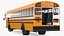 Blue Bird TX3 School Bus Rigged 3D model