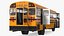 Blue Bird TX3 School Bus Rigged 3D model