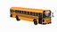 Blue Bird TX3 School Bus Rigged 3D model
