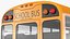 Blue Bird TX3 School Bus Rigged 3D model