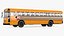 Blue Bird TX3 School Bus Rigged 3D model