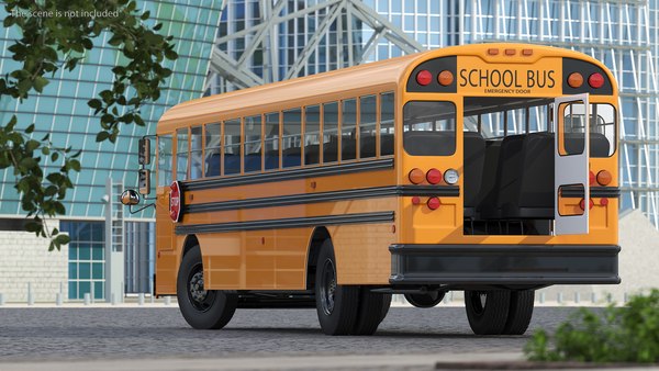 Blue Bird TX3 School Bus Rigged 3D model - TurboSquid 1768864