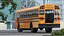 Blue Bird TX3 School Bus Rigged 3D model