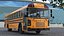 Blue Bird TX3 School Bus Rigged 3D model