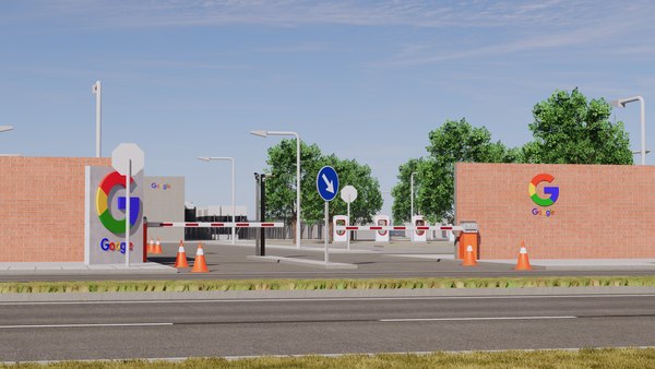 인테리어가 있는 Google 데이터 센터 건물 3D 모델 - TurboSquid 2113354