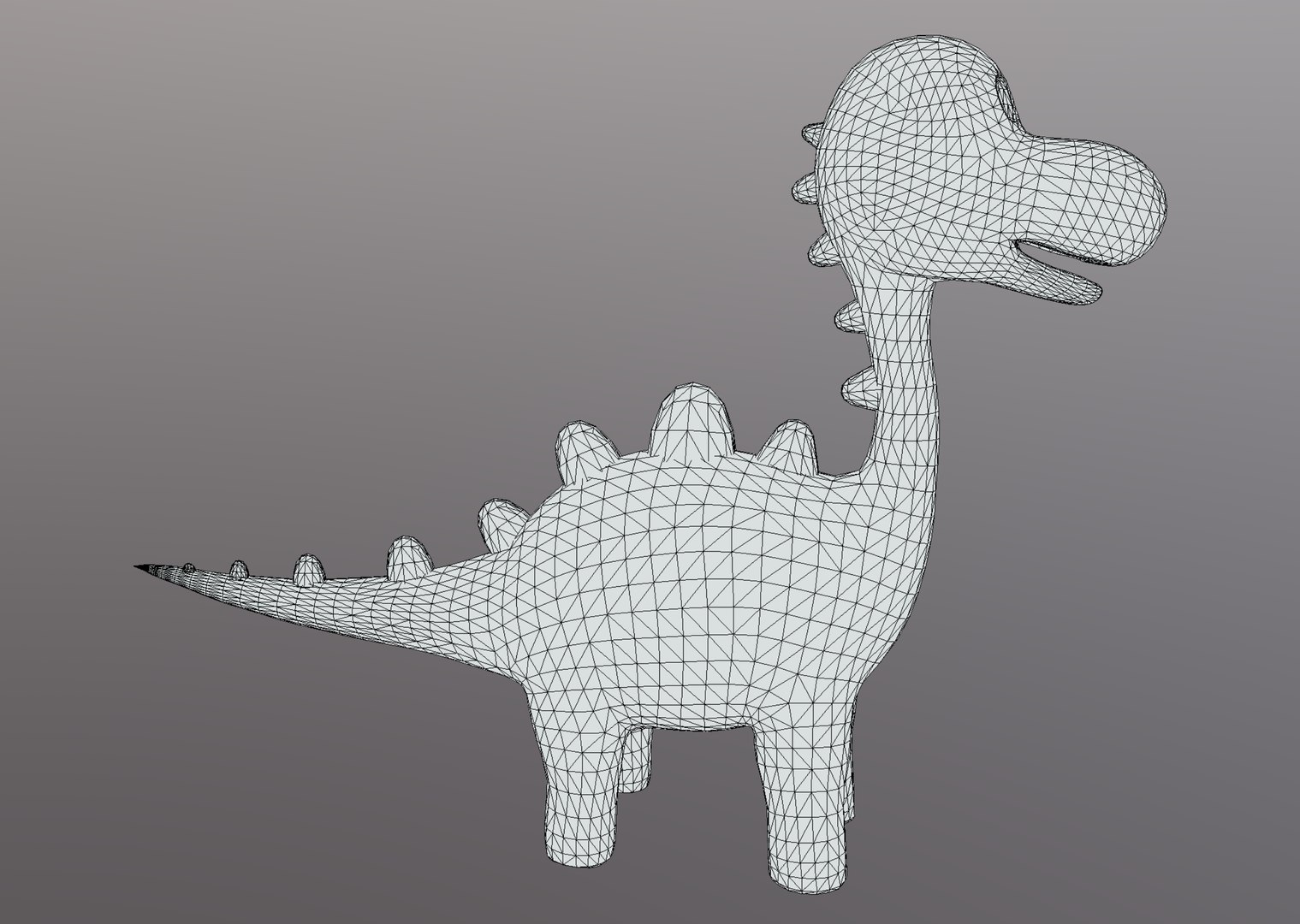 3D Model Cartoon Stegosaurus - TurboSquid 2027168
