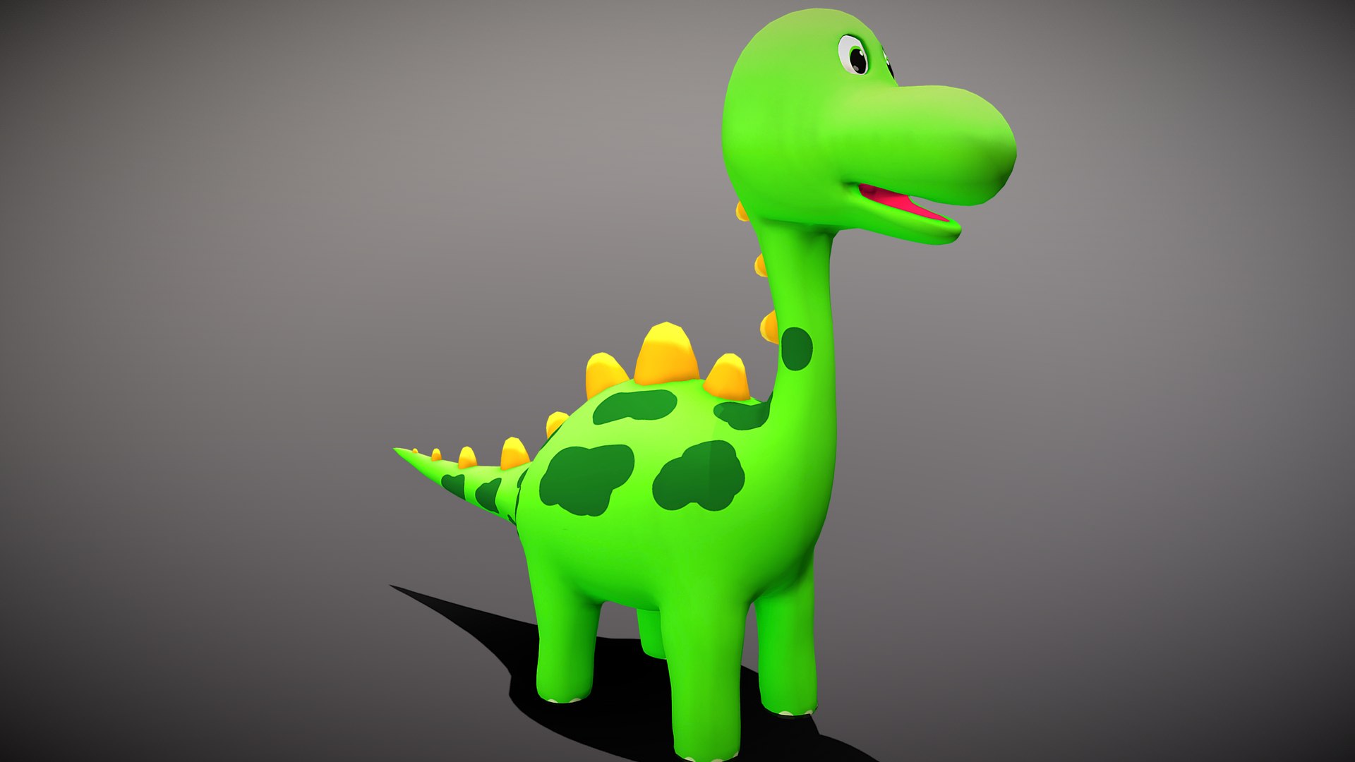 3D Model Cartoon Stegosaurus - TurboSquid 2027168