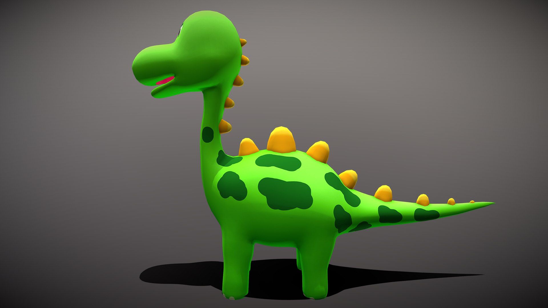 3D Model Cartoon Stegosaurus - TurboSquid 2027168