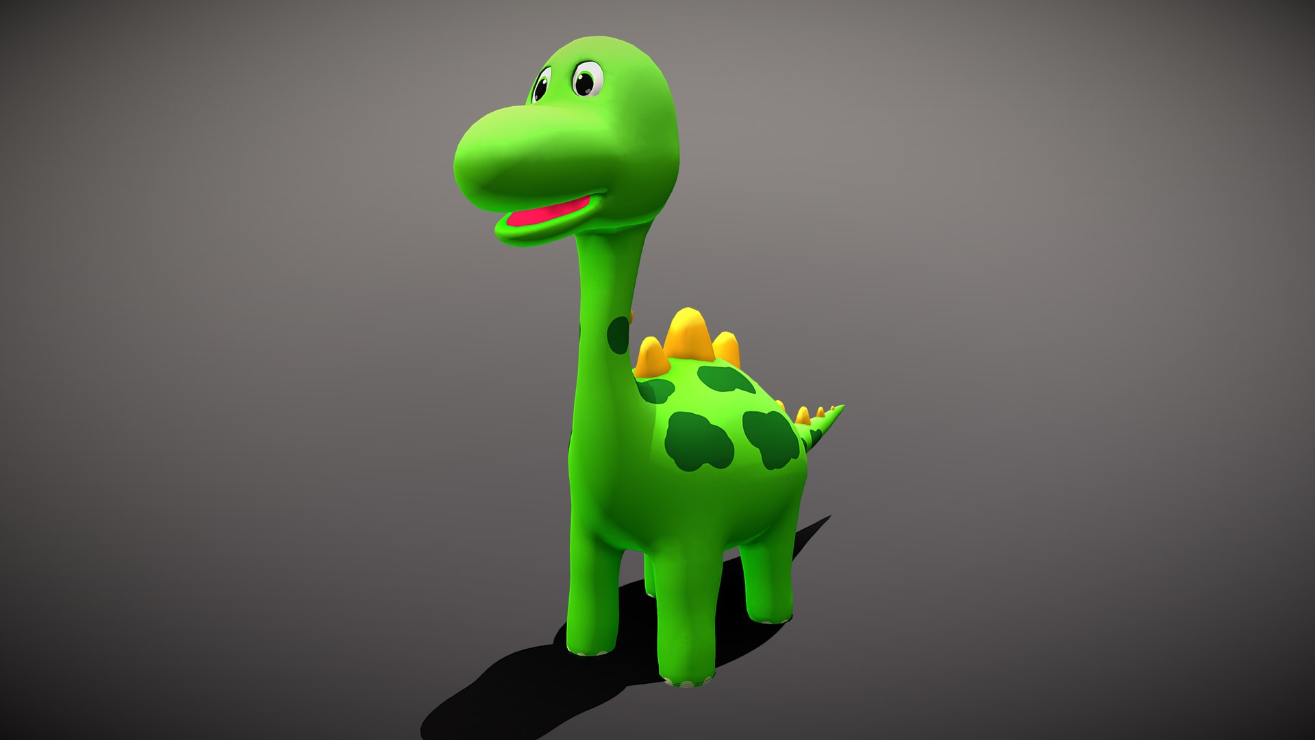 3D Model Cartoon Stegosaurus - TurboSquid 2027168