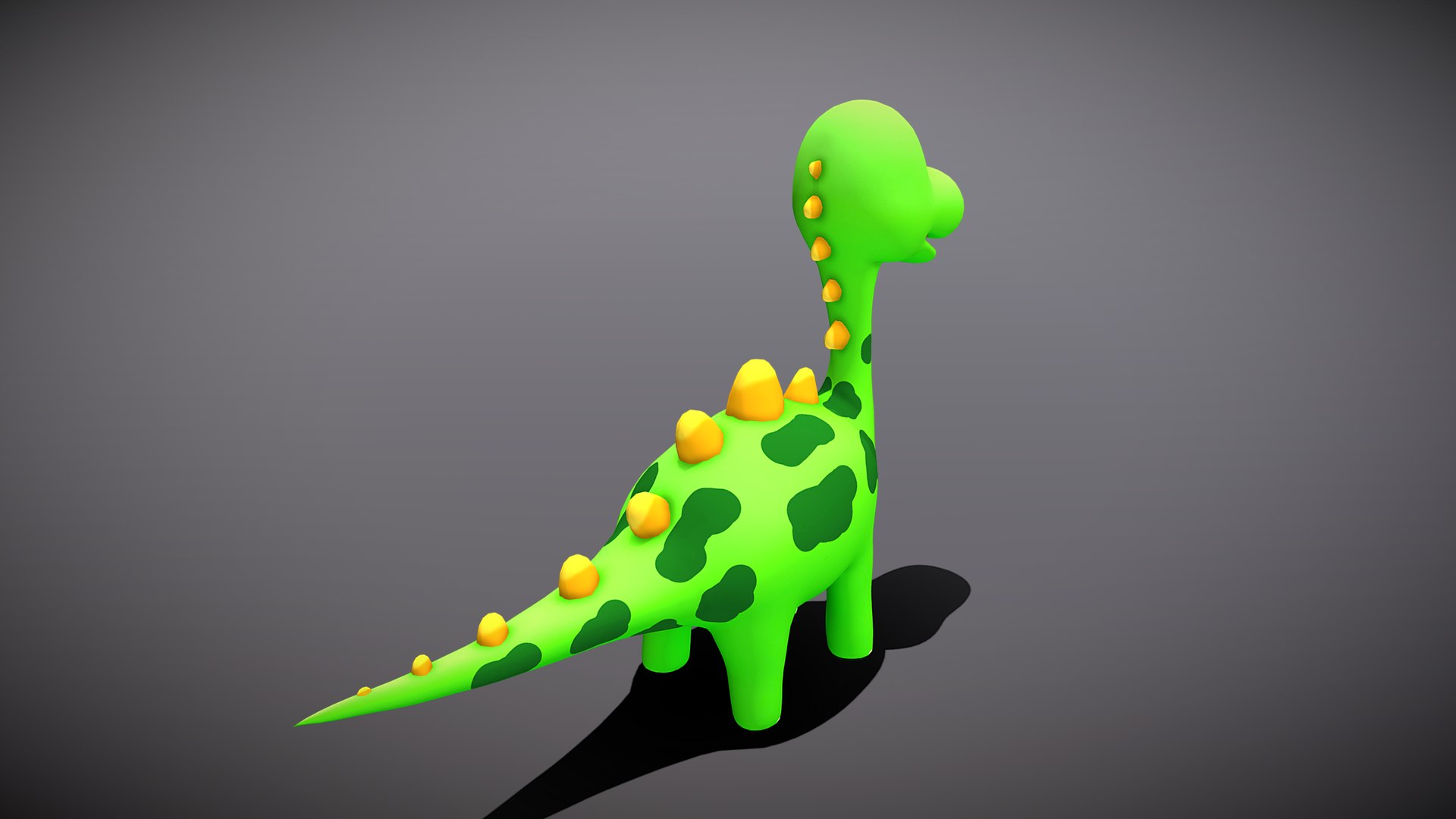 3D Model Cartoon Stegosaurus - TurboSquid 2027168