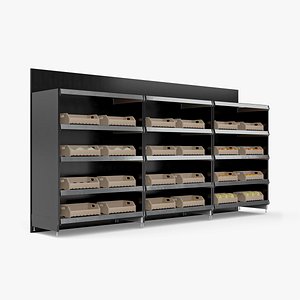 3D Assortment of Vegetables and Fruits on the Counter