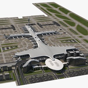 3D airport infrastructure model