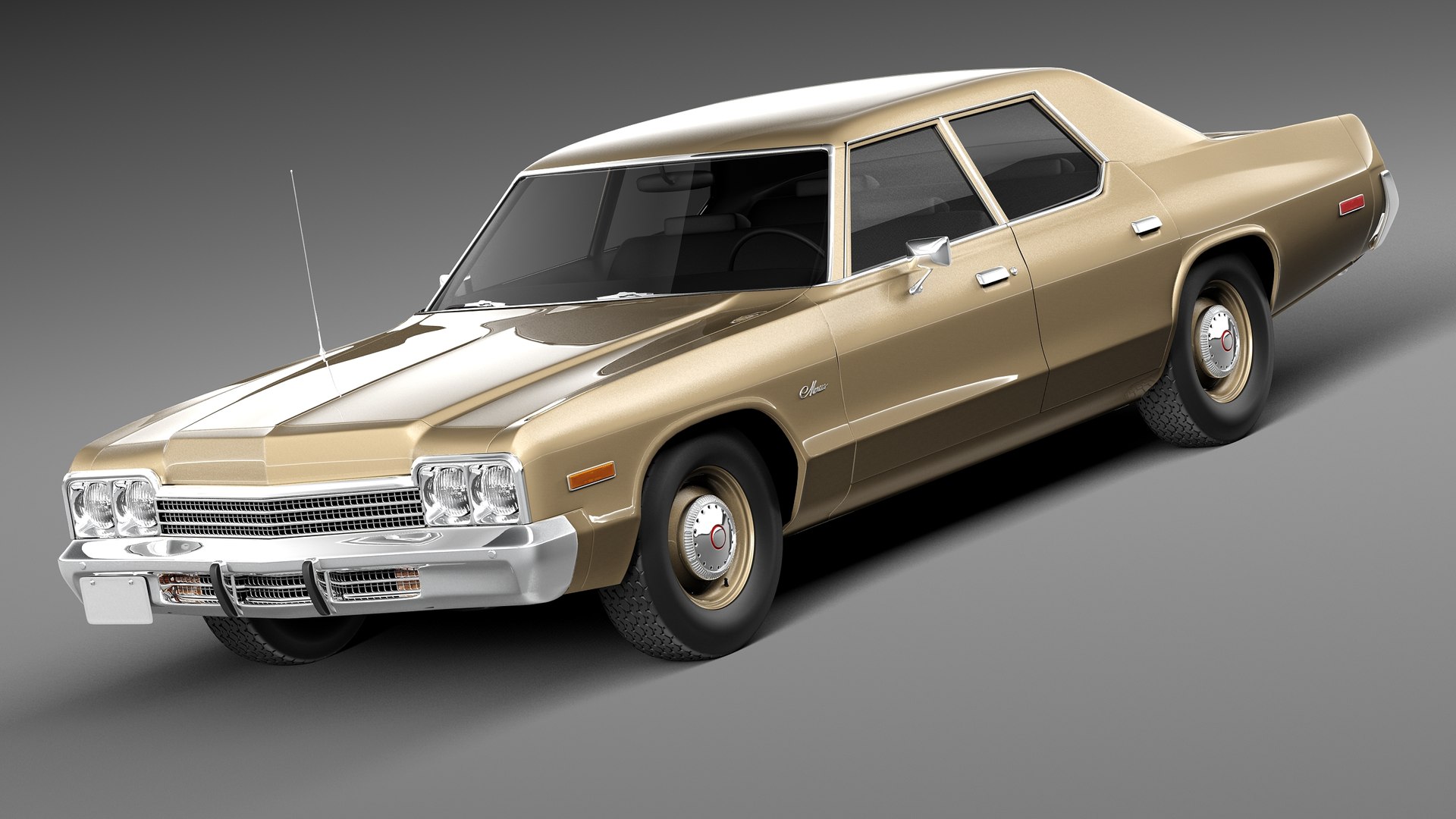 Dodge Sedan 1974 Monaco 3d C4d
