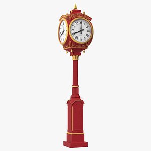Trump Tower Clock Red