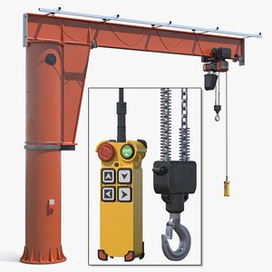 Column Mounted Jib Crane with Electric Hoist model