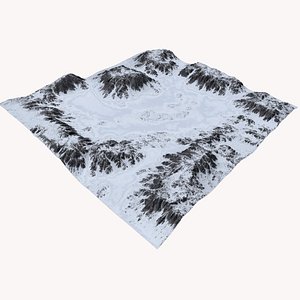 terrain maps 3D model