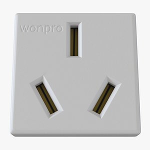 Chinese Elecrical Outlet 3D Model