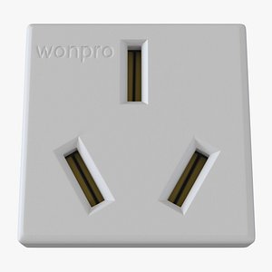 Chinese Elecrical Outlet 3D Model